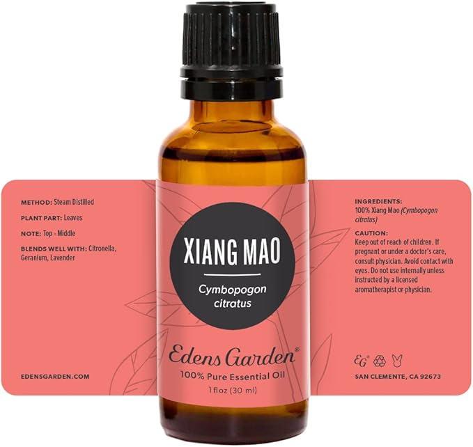 Edens Garden Xiang Mao Essential Oil- 100% Pure Premium Grade, Undiluted, Natural, Therapeutic, Aromatherapy, The Best for Diffuser, Candle, Laundry, Humidifiers 30 ml (1 fl oz)-VivaGrace Women