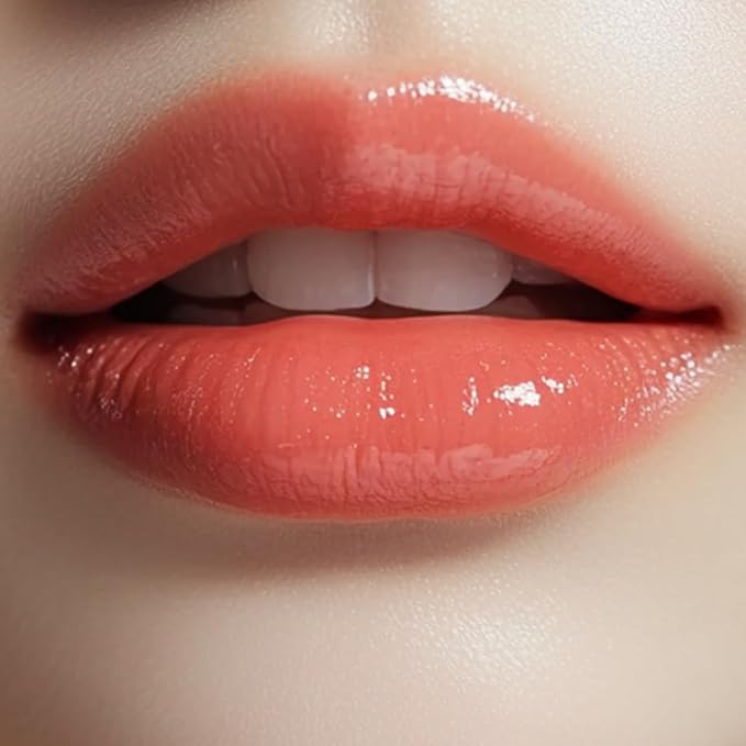Lip Balm – Long-Lasting Hydration with Natural Color – Korean Beauty, Oasis Plant Complex, Silicone-Free, Vegan & Cruelty-Free Lip Care (003 Sunset Coral)-VivaGrace Women