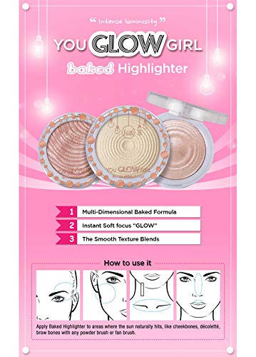 J.CAT BEAUTY You Glow Girl Baked Highlighter - Mermaid Skin-VivaGrace Women
