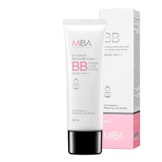 MIBA Ion Calcium Mineral BB Cream 50ml / 1.69 fl.oz Patent raw material mineral ion calcium. Thin but overwhelming coverage. Long lasting power. Excluding chemicals as much as possible-VivaGrace Women