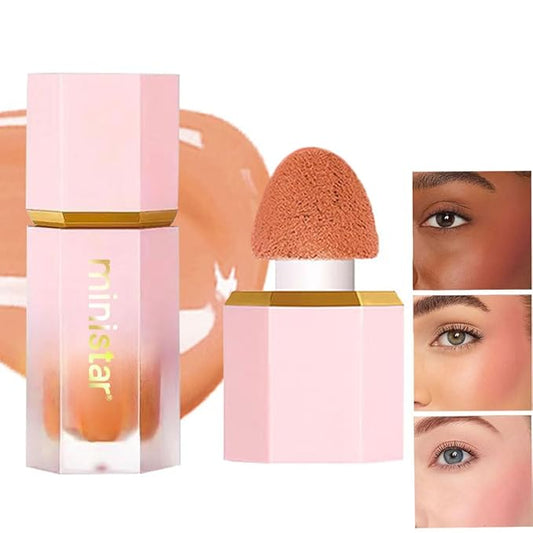 Liquid Blush Makeup, Cream Blush for Cheeks, Waterproof Long Lasting Blush Face Makeup Blush Beauty Wand for Cheeks & Lip Tint Natural Cream Blusher Makeup for All Skin Tones(#03 Spring Break)-VivaGrace Women