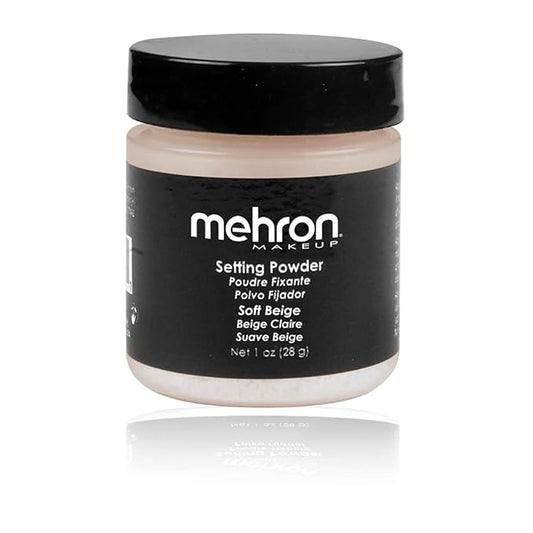 Mehron Ultrafine Setting Powder - Soft Beige 1 oz.-VivaGrace Women