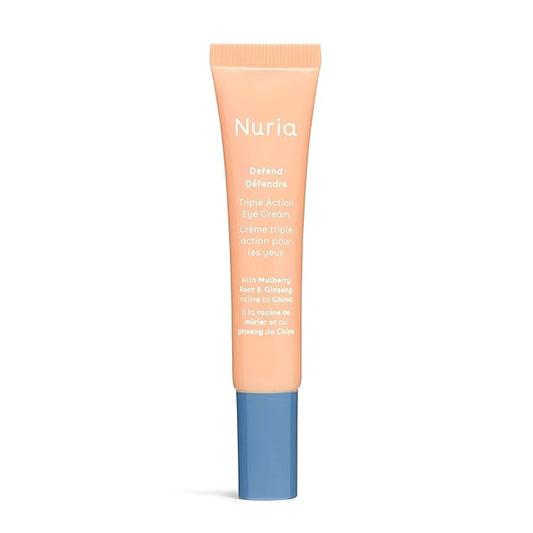 Nuria - Defend Triple Action Eye Cream for Dark Circles, Puffiness and Fine Lines, Nourishing Under Eye Cream with Ginseng and Mulberry Root, 15mL/0.5 fl oz-VivaGrace Women