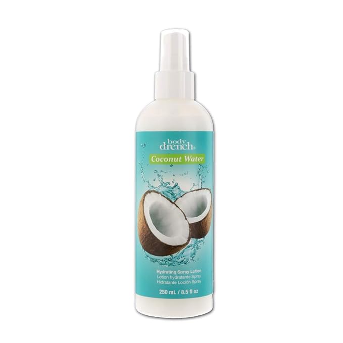 Body Drench Coconut Water Hydrating Spray Lotion for All Skin Types, 8.5 fl oz-VivaGrace Women
