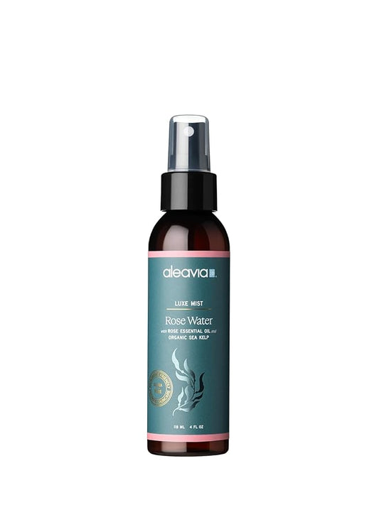 Aleavia Organic Rose Water Spray for Face - All-Natural, Hydrating Luxe Face Mist and Toner - Nourishing and Anti-Aging Prebiotic Formula for All Skin Types - Vegan & Cruelty-Free - 4 oz (118 ml)-VivaGrace Women