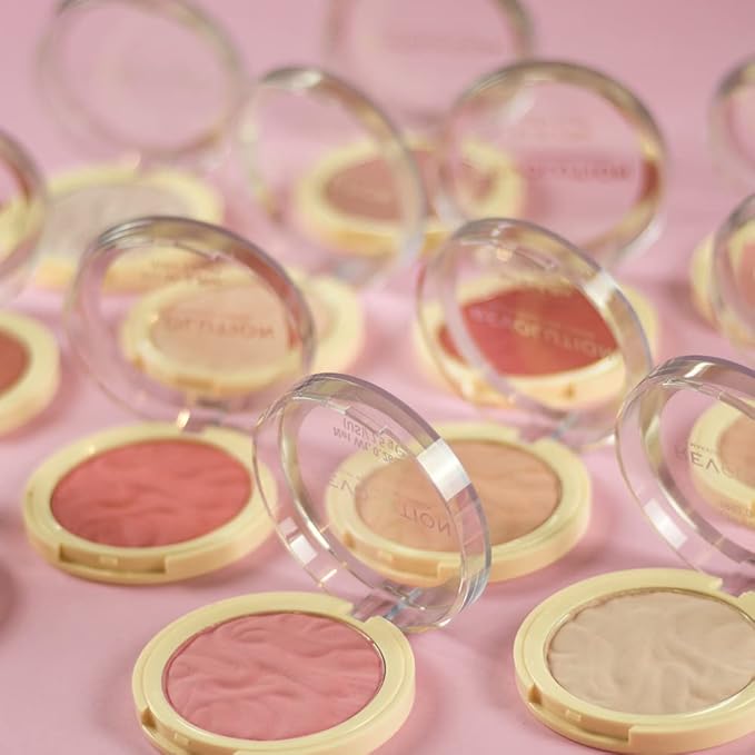 Revolution Beauty, Blusher Reloaded, Pressed Powder Face Blusher, Highly Pigmented & Long Lasting Formula, Pink Lady, 0.26 Oz.-VivaGrace Women