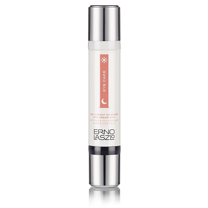 Erno Laszlo Day & Night Anti-Wrinkle Intensive Eye Cream, Mature Skincare, Anti-Aging Eye Cream Helps with Dark Circles, Fine Lines, Crow’s Feet, 2 x 0.27 Fl. Oz.-VivaGrace Women