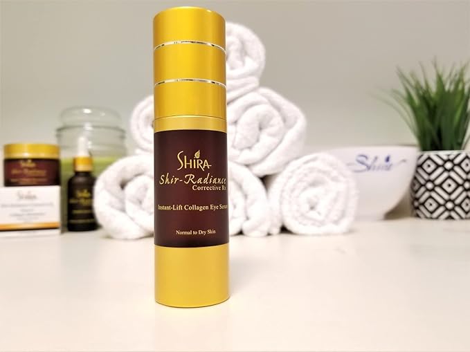 Shira Shir Radiance Corrective RX Instant-Lift Collagen Light-Weight Eye Serum Reduces Dark Circles Dullness Fine Lines and Wrinkles (30ml)-VivaGrace Women