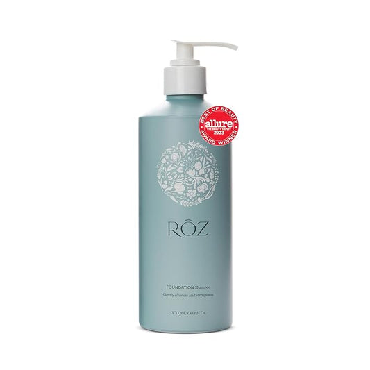 RŌZ Foundation Shampoo For All Hair Types & Textures | Hydrating, Balancing & Cleansing For Healthy Hair| Vegan, Color-Safe, Free of Silicone, Paraben, SLS | Strengthens & Nourishes 10.1 oz/300 mL-VivaGrace Women
