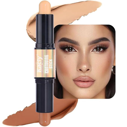 evpct 2in1 Face Shaping & Contouring Stick Cream Contour Concealer Bronzer Stick Makeup Kit for Beginner Face Highlighter Makeup Stick contorno maquillaje de maquillaje profesional,ORIGINAL Universal-VivaGrace Women