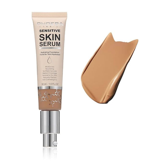 PHOERA Essence Foundation,Hydrating Waterproof and Light Long Lasting Hypoallergenic Full Coverage Foundation Serum. (N04 Sand)-VivaGrace Women