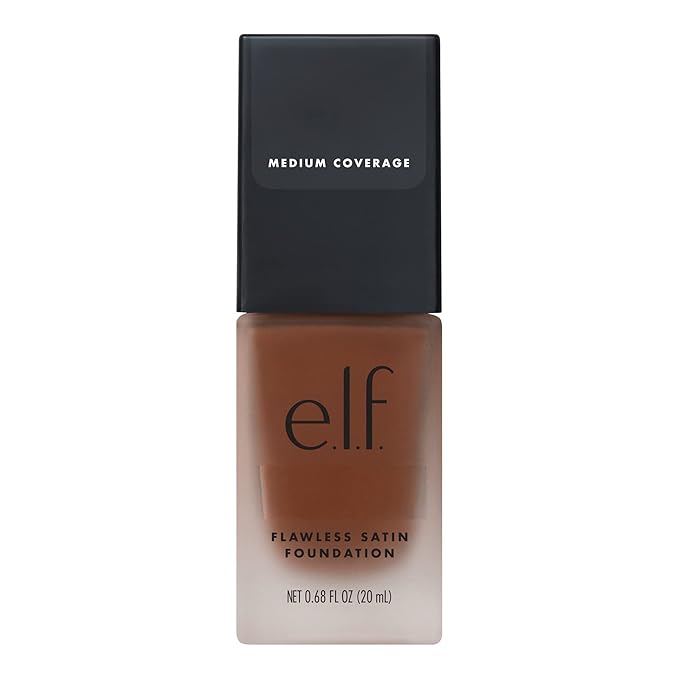 e.l.f. Flawless Finish Foundation, Lightweight & Medium Coverage, Semi-Matte Finish, Mocha, 0.68 Fl Oz (20mL)-VivaGrace Women