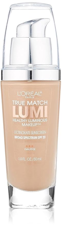 L'Oreal Paris True Match Lumi Healthy Luminous Makeup, N5 True Beige, 1 fl; oz.-VivaGrace Women
