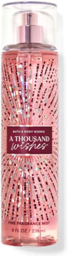 Bath & Body Works - 3 Piece Bundle - Spray - Body Cream - Shower Gel - Full Size and Gift Bag HELLO GORGEOUS (A Thousand Wishes)-VivaGrace Women
