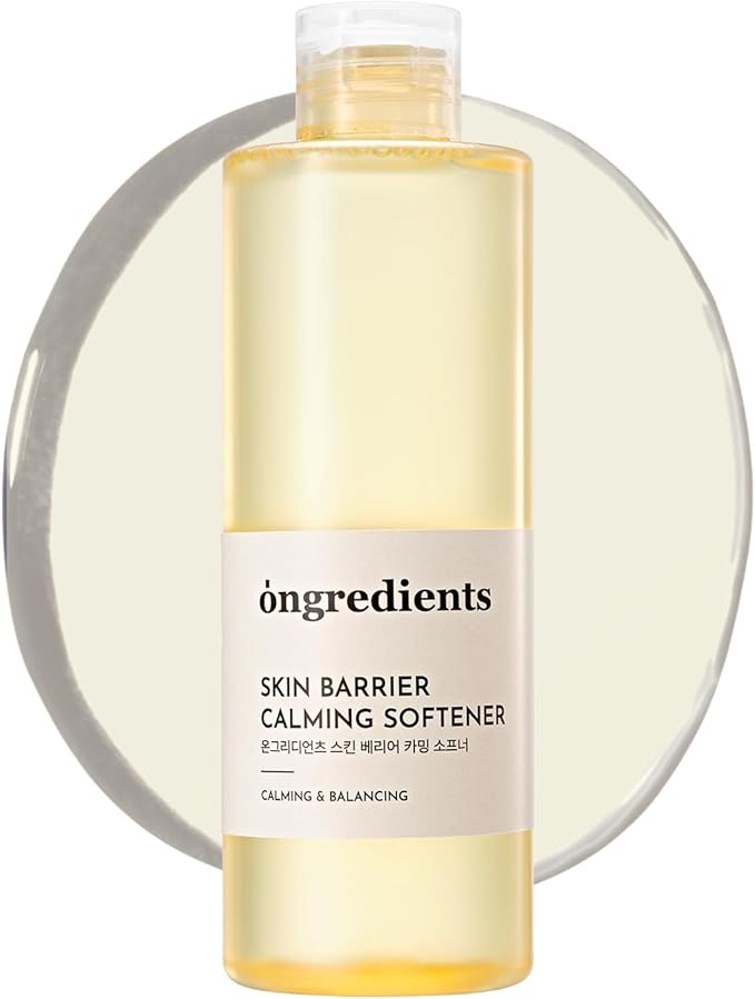ONGREDIENTS Skin Barrier Calming Softener | Daily Soothing Toner for Dry, Sensitive Skin | Panthenol, Hyaluronic Acid, Ceramide, Hydrating, pH Balancing | Vegan, Korean Skin Care 250ml / 8.45 fl Oz-VivaGrace Women