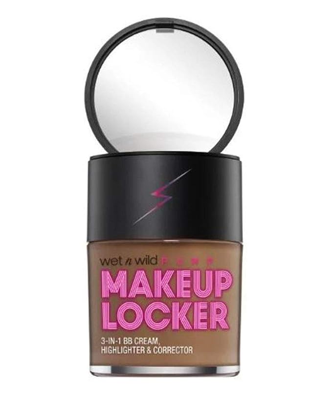 wet n wild Makeup Locker- 3-In-1 Sheer BB Cream, Highlighter & Corrector (178A Deep)-VivaGrace Women