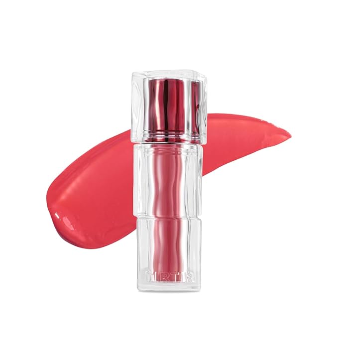 TIRTIR [*Mini Size Waterism Tinted Lip Gloss #17 Aliven, 0.06 Fl Oz – Kiss Ready Lipgloss, 12H Long Lasting Non Sticky Natural Tinted Glow Korean Multiuse Cheek and Lip Tint for Women gift-VivaGrace Women