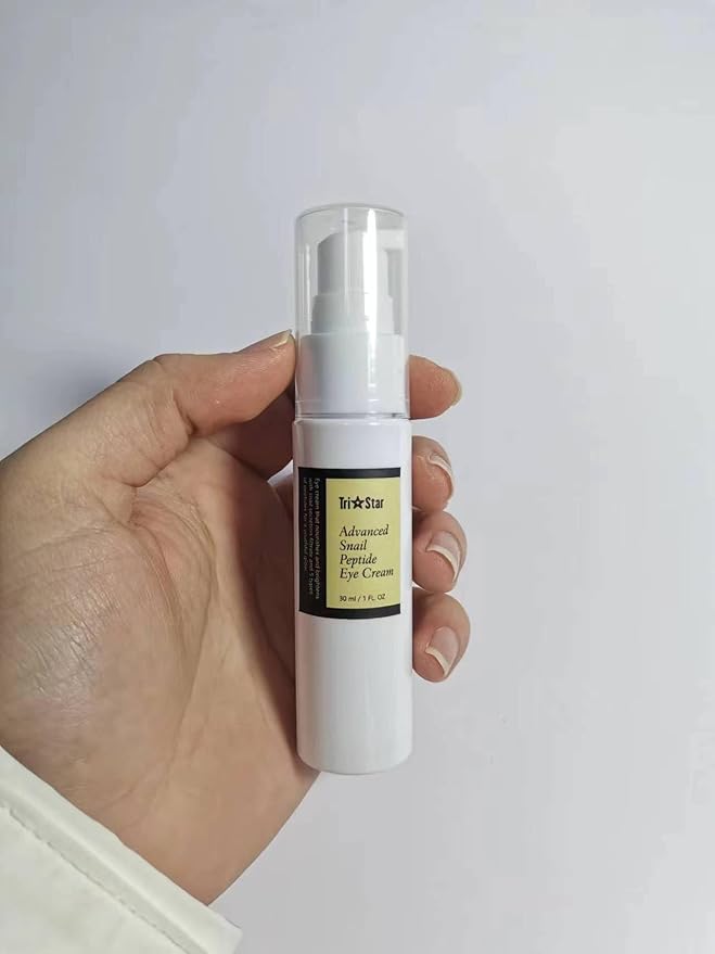 Tristar Advanced Snail Peptide Eye Cream, Anti-Wrinkle, Anti-Aging, Dark Circle Removing, Brightening Night Cream, 73.7% Snail Mucin - 30ml / 1FL Oz – 1 Count-VivaGrace Women