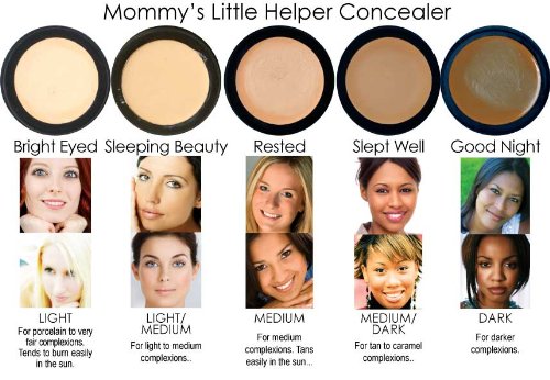 Mommy's Little Helper Concealer in Bright Eyed (Light) - Under Eye Concealer, Face Coverup, Eyeshadow Base | Stays On All Day, Covers Dark Circles, Blemish & Bruises by Mommy Makeup-VivaGrace Women