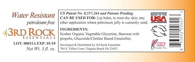 | Nutroleum Non Petroleum Skin Balm | All Natural Chemical Free & Water Resistant Alternative to Petroleum Jelly | All Natural Personal Care (3 oz)-VivaGrace Women