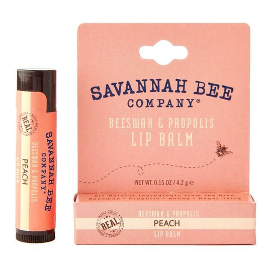 Savannah Bee Lip Balm Hanger 0.15 oz - Invigorating Mint Flavor - Natural Ingredients for Supple, Soft Lips - Convenient Hanger Design (.15 Oz, Peach)-VivaGrace Women
