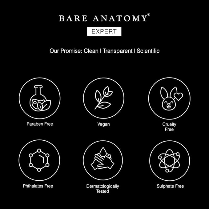 Bare Anatomy Expert Anti-Dandruff Shampoo Targets Oily Scalp And Sheds Dry Flakes Clears away dandruff flakes Relieves from excessive oil 8.4 Ounce-VivaGrace Women