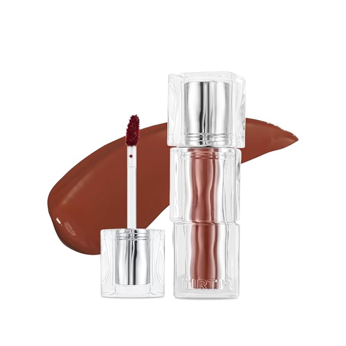 TIRTIR [*Mini Size Waterism Tinted Lip Gloss #06 Honey Nut, 0.06 Fl Oz – Kiss Ready Lipgloss, 12H Long Lasting Non Sticky Natural Tinted Glow Korean Multiuse Cheek and Lip Tint for Women gift-VivaGrace Women