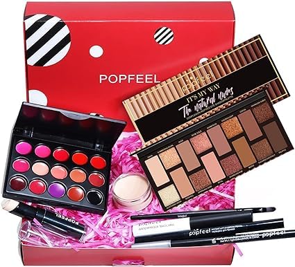 Makeup Kit for Women Full Kit, All in One Makeup Gift Set, Make up Kits for Beginners and Professionals - Eyeshadow Palette, Lipstick, Mascara, Concealer, Brush, Eyeliner, Eyebrow pencil-VivaGrace Women