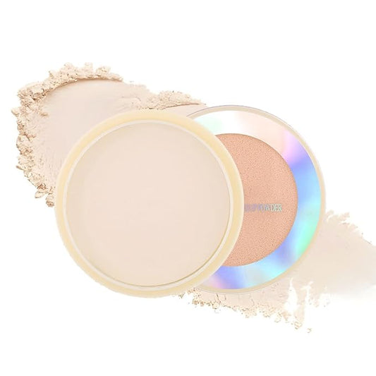 Oil Control Face Pressed Powder, Ultra-Fine Lightweight Face Powder, Soft-focus Matte Finish, Sheer Coverage, Lasting Oil Control, Light Skin Tone(02#)-VivaGrace Women