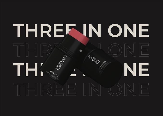 3 in 1 Natural Ingredient 90% Organic Blusher Stick For Lips, Eyes, & Cheeks, Hydration And Natural Beauty Apply directly And Blend With Fingertips, Small Enough to Carry (REDDEN)-VivaGrace Women