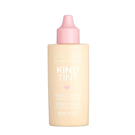 Pacifica Beauty Kind Tint Tinted Serum, Skincare, Vegan Collagen, Hyaluronic Acid, Vitamin C, Niacinamide, Caffeine, Hydrating, Lightweight Foundation, Natural Dewy Skin, Shade 24, 1 fl oz (1 Count)-VivaGrace Women