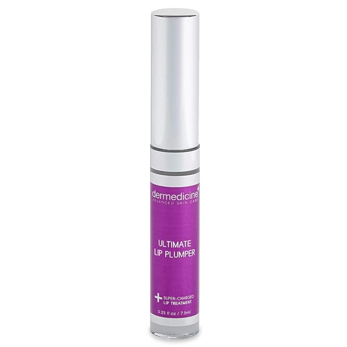 Ultimate Lip Plumper Super-Charged Lip Treatment w/Peptides, Vitamin E & Hyaluronic Spheres | May Enhances and Boost Lips for a Plumper Appearance 0.25 fl oz / 7.5ml-VivaGrace Women