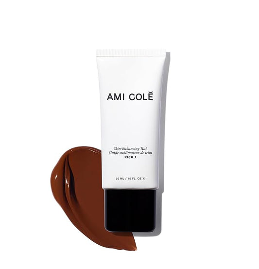 AMI COLÉ Skin-Enhancing Tinted Moisturizer (Rich 2), tinted moisturizer for face, bb cream, skin tint, face makeup-VivaGrace Women