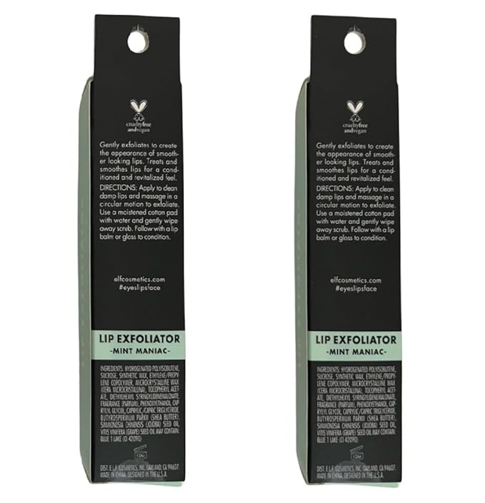ELF Pack of 2 E.l.f. Lip Exfoliator, Mint Maniac 82512-VivaGrace Women