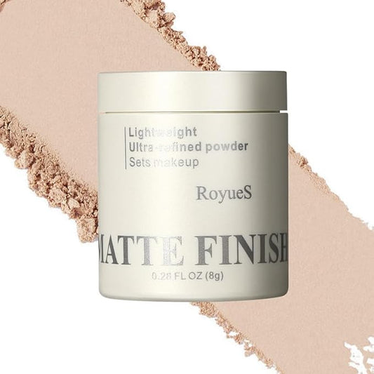 Nude Translucent Makeup Setting Powder, Waterproof High-Definition Traceless Powder Matte Setting Makeup, Long-Lasting Oil Control, Minimizes Pores and Fine Lines Loose Cosmetics, 03-VivaGrace Women