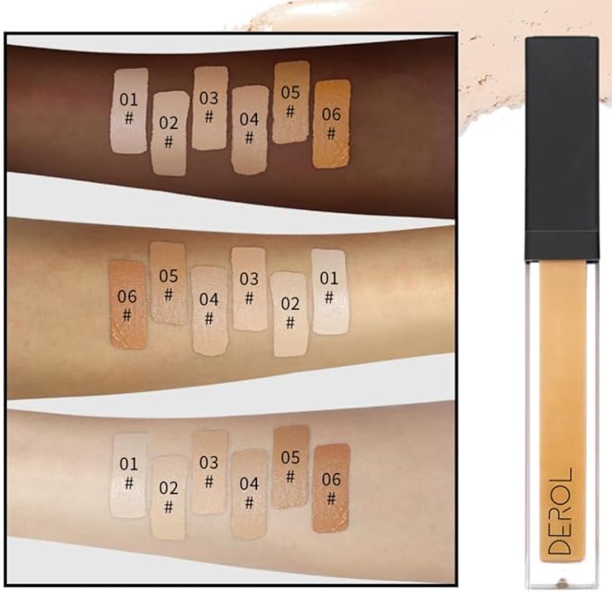 Liquid Concealer Makeup - Natural Coverage & Highly Pigmented Lightweight Concealers 6.5ml (02)-VivaGrace Women
