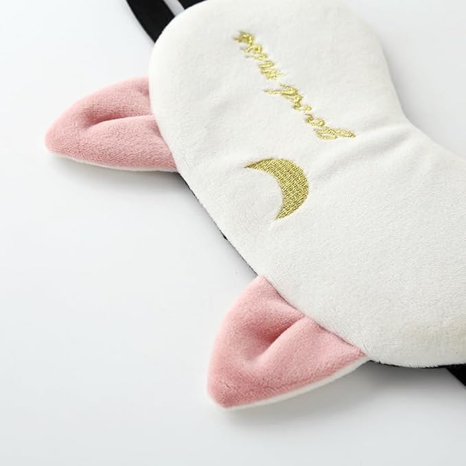2PCS Eye Mask for Sleeping Cute Sailor Moon Natural Sleep Eye Mask Eyeshade Cover Shade Eye Patch Soft Portable Blindfold Travel Eyepatch for Girls Boys Women Men-VivaGrace Women