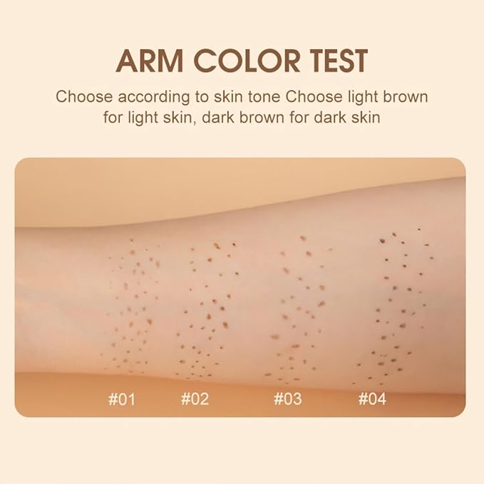 Freckle Pen Face Concealer Point Out Natural Waterproof Longlasting Fake Freckles 2 Pcs Light Brown & Natural Coffee-VivaGrace Women