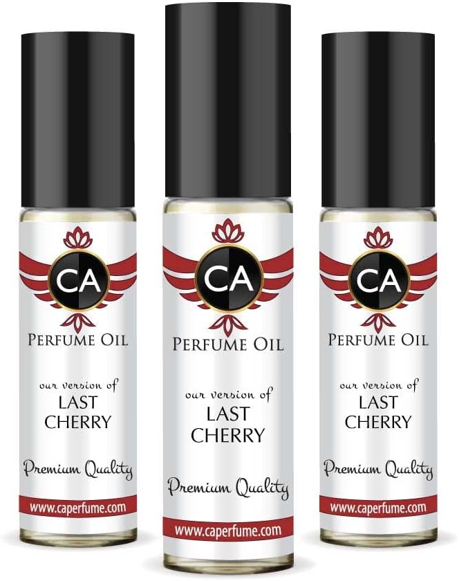 CA Perfume Impression of Last Cherry For Women Men Replica Fragrance Body Oil Dupes Alcohol-Free Long Lasting Roll-On 0.3 Fl Oz-X3-VivaGrace Women
