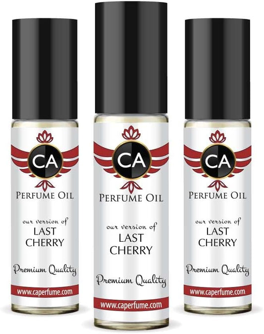 CA Perfume Impression of Last Cherry For Women Men Replica Fragrance Body Oil Dupes Alcohol-Free Long Lasting Roll-On 0.3 Fl Oz-X3-VivaGrace Women