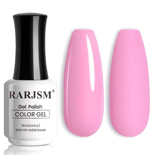 RARJSM Pastel Purple Pink Gel Nail Polish Macaron GelPolish 1PCS 15ML Cotton Candy Gel Nail Polish Spring Color Soak off U V Curing Required Nail Art Starter Salon DIY at Home