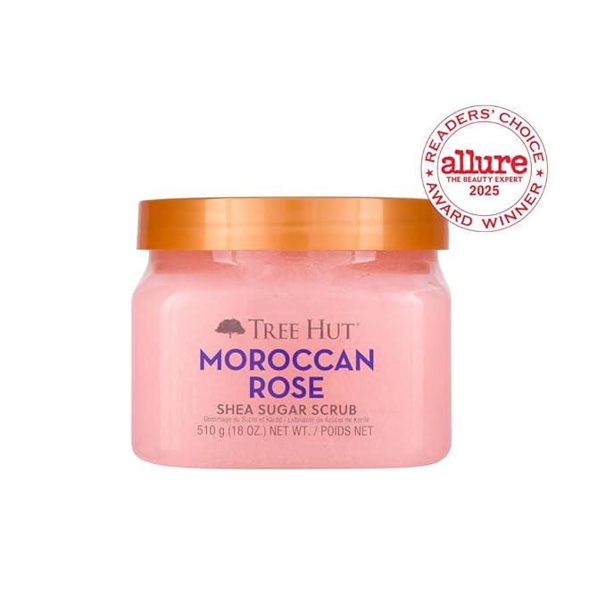 Tree Hut Shea Sugar Scrub - Moroccan Rose - 18 oz - Exfoliating Body Scrub for Smooth, Glowing Skin - Made with Real Sugar and Shea Butter-VivaGrace Women