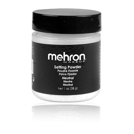 Mehron Makeup Setting Powder | Loose Powder Makeup | Loose Setting Powder Makeup 1 oz (28 g) (Neutral)-VivaGrace Women
