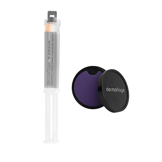 Dermaflage Scar Filler Kit - Porcelain - Deep Scar Cover and Waterproof Concealer for Acne Scars Wrinkles, and Ice Pick Scars Makeup, 1 mo supply