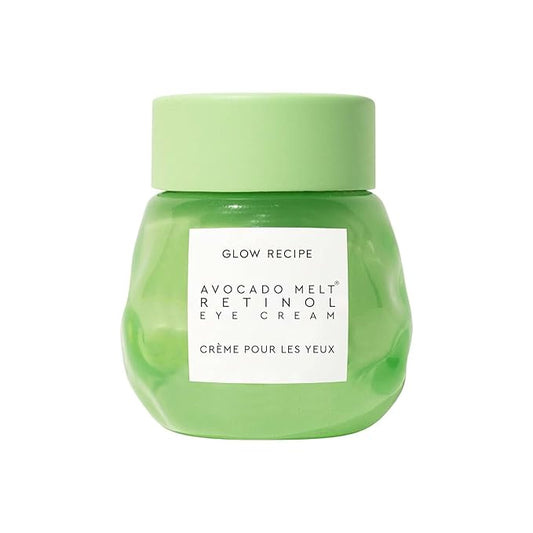 Glow Recipe Avocado Retinol Eye Cream for Wrinkles - Overnight Under Eye Cream for Dark Circles, Firming & Brightening Dull, Puffy Eyes - Time Release Niacinamide & Caffeine Eye Cream (15ml)-VivaGrace Women