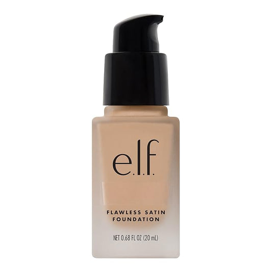 e.l.f. Flawless Finish Foundation, Lightweight & Medium Coverage, Semi-Matte Finish, Fawn, 0.68 Fl Oz (20mL)-VivaGrace Women