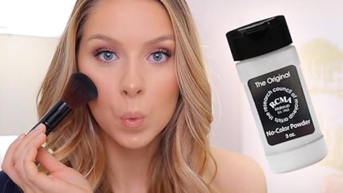 RCMA - Translucent Powder with Flesh Tone Pigment for Flawless Finish - Professional Makeup - Bottle 3 Ounces - Movie, Theater, or Everyday Makeup-VivaGrace Women