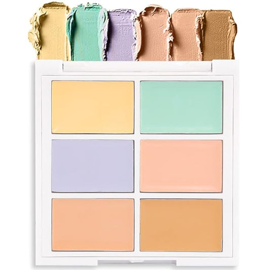 Concealer Cream Makeup Palette Color Corrector,Under Eye Brightener Concealer Dark Circle Concealer Palette,Waterproof Foundation Cream Based Makeup Palette Full Face Contour Kit for Beginners-VivaGrace Women