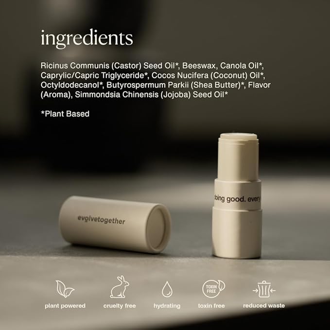 evolvetogether Lip Balm for Women & Men | Plant-Powered Hydration with Calming Lavender | Multi-Use Stick for Lips, Cuticles, Cheeks | Cruelty-Free, Paraben-Free | Made in USA (Provence, 1 Oz)-VivaGrace Women