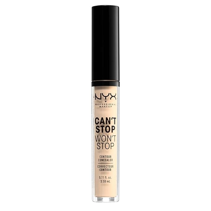 NYX PROFESSIONAL MAKEUP Can't Stop Won't Stop Contour Concealer, 24h Full Coverage Matte Finish - Pale-VivaGrace Women